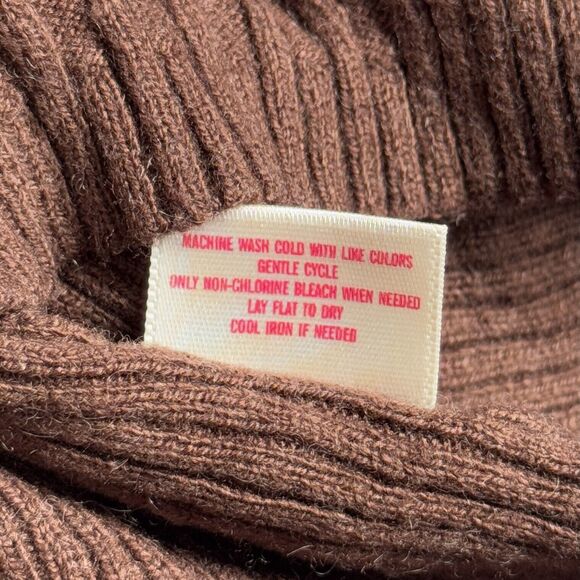 Aeropostale Sweater Juniors Large Brown Ribbed Henley AERO‎ 80s 90s Y2K Vintage - Picture 8 of 9